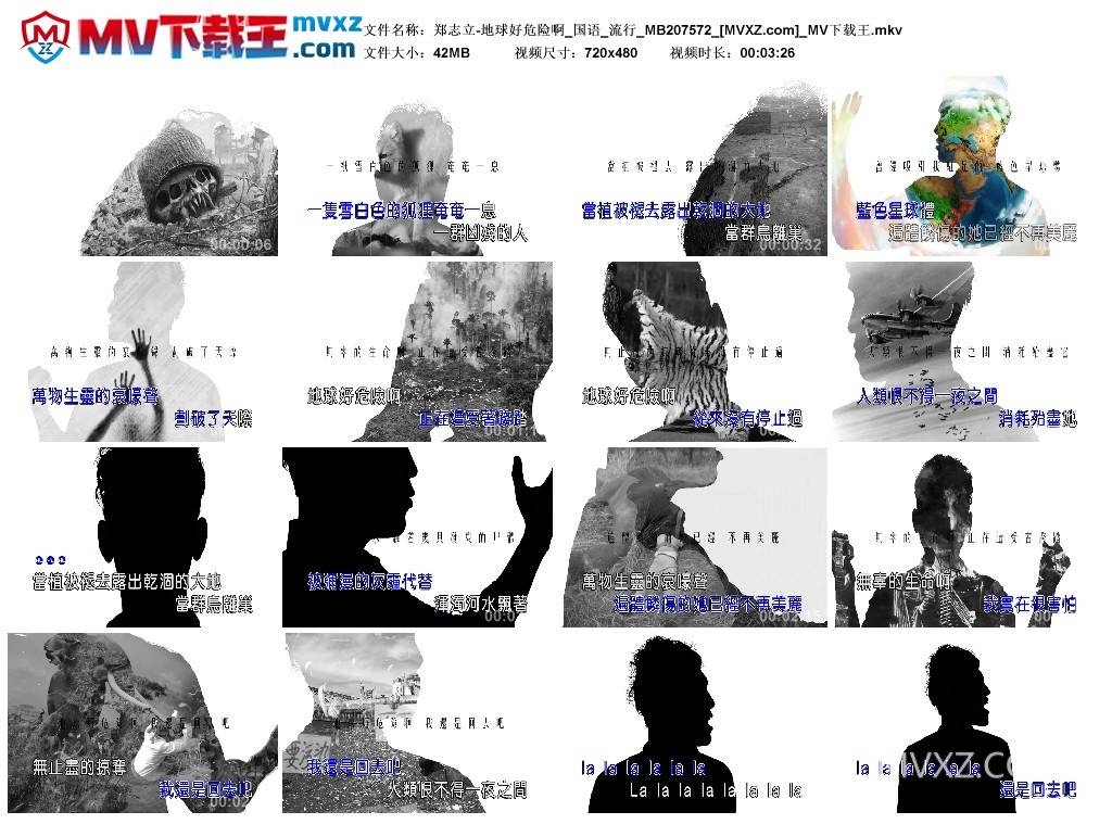 郑志立-地球好危险啊_国语_流行_MB207572